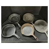 Wagner Ware Sidney Cast Iron Pans, Griddle.