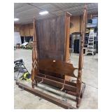 Antique Cherry 4-Post Bed.