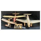 Vintage Balsa Wood Model Airplanes.