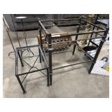 (2) Wrought Iron End Tables.
