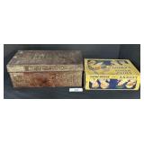 Vintage Tin Cigar Box, Sugar Pairs Advertising Box