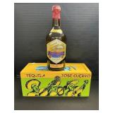 Jose Cuervo Tequila Bottle & Wooden Box.