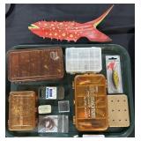 Lot Of Fishing Lures, Flies & Tackle Boxes.