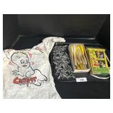 Vintage Casper Onesie, Cast Soldiers, Darts.