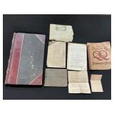 Early 20th C. School Book Ephemera, Ledger.