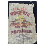 Winchester Rifle Advertising Potato Bag.
