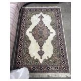 Hand Knotted Medallion Area Rug.
