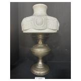Vintage Aladdin Oil Lamp W/ Milk Glass Shade.