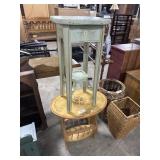 (2) Floral French Prov. Style Side Tables.