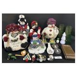 Snowman Figurines, Christmas Ornaments & Decor.