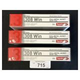3 Boxes Aguila 308 Win Full Metal Jacket Boat Tail