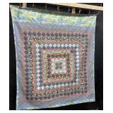 Vintage Hand Sewn Patchwork Quilt.