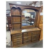 Vtg Traditional Style Vanity & Headboard.