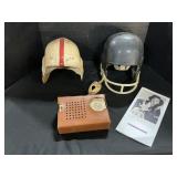 Vintage Hutch & Spalding Football Helmets, GE