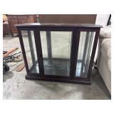 Dark Mirrored Curio Cabinet.