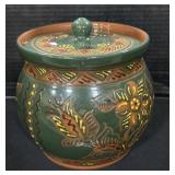 Nolde Forest Pottery Redware Canister