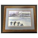 Signed Steve Polomchak Amish Print.