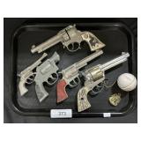 Cap Guns, Hubley, Trooper, Texan Jr., Rodeo.