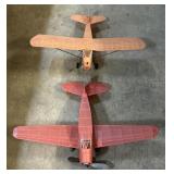 Pair Of Vintage Balsa Wood Airplane Models.