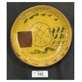 Breininger Redware Sgraffito Design Plate.
