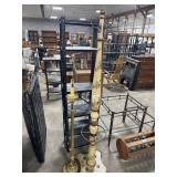 Brass Floor Lamp, Floral French Prov. Style Hall