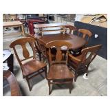 Solid Cherry Dining Table & Chairs.