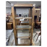 Oak Etagere Bookshelf.