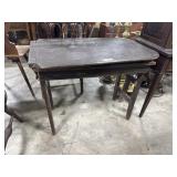 Vtg Oak Side Table.