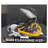 Gun Cleaning Kit, Garage Light, Mugs, Binoculars.