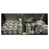 EAPG Glasses, Decanter, Vases, Jar, Cake Stand.