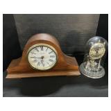 Verichron Mantle Clock & Bulova Dome Clock.