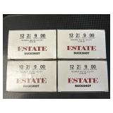 4 Boxes Estate Buckshot 12 Gauge Shotgun Shells.