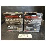 (2) Boxes Winchester M22 22LR 40 Grain Ammo.