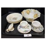Stratford Hand Painted Plates, Floral Teacups &