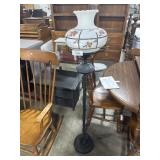 Hand Painted Oil Lamp Style Floor Lamp.