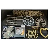 Brass & Silverplated Trivets, Williamsburg.