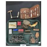 Combo Knife Set, Zippo Lighter, Pocket knives.