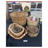 (7) Wicker Baskets.