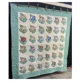 Floral Appliquï¿½ Quilt.