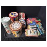 Vintage Advertising Tins, Vintage Toys.