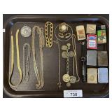 Zippo Lighters, Costume Jewelry, Necklaces.