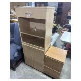 (2) IKEA Style Cabinets, Filing Cabinet.
