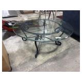 Wrought Iron Metal Art Coffee Table.