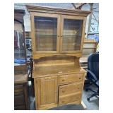 White Oak Traditional Style Hutch.