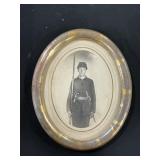 Framed Tyson Brothers Civil War Soldier Portrait.