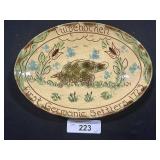 Breininger Redware Tulpehocken Settlers Plate