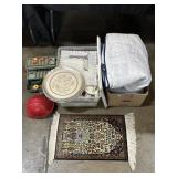 Cross Stitch Crafts, Small Rug, Unfinished Quilt.