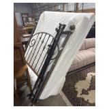 Brass Headboard, Clean Queen Mattress & BoxSpring.