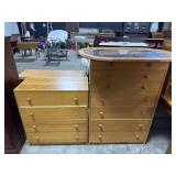 Blonde Pine IKEA Style Chest of Drawers.