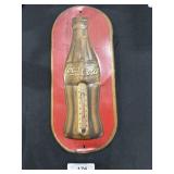 Vintage 1938 Coca-Cola Metal Thermometer ADV.
